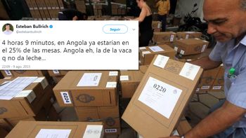 en las paso de 2015, bullrich se quejaba de la demora en la carga de datos en las paso de 2015, bullrich se quejaba de la demora en la carga de datos