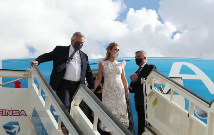 Alberto Fernández ya está en Madrid para continuar su gira europea
