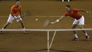 ¿sin codigos? mira el particular saque de un serbio en la copa davis ¿sin codigos? mira el particular saque de un serbio en la copa davis