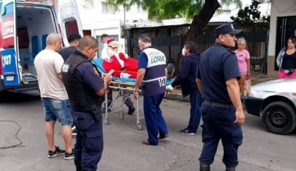 Atropellaron a Papá Noel