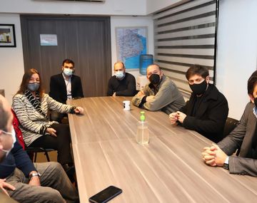 reuni&oacute;n entre Kicillof, Frederic y Berni