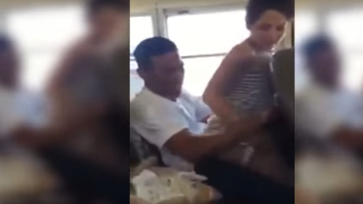 VIDEO: tenían sexo arriba del colectivo y los filmaron