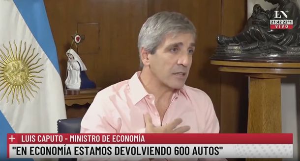 Luis Caputo sobre el ajuste a la casta política: Nos estamos pagando nuestro café