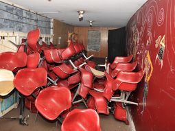 Así quedó la Sala Alberdi del San Martín luego de la toma
