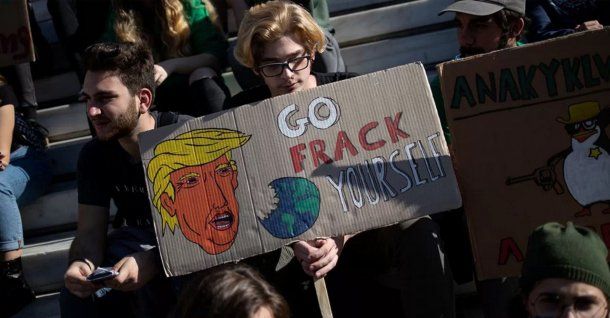 Diversas manifestaciones se realizaron cuando Trump anunció la salida del Acuerdo de París en 2017.