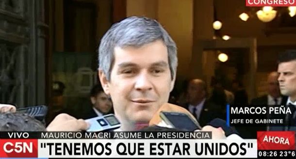 Marcos Peña adelantó medidas: No llamaremos a sesiones extraordinarias