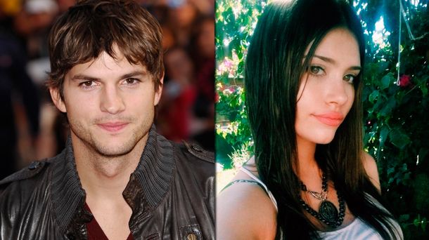 Ashton Kutcher, de fiesta y muy cerca de Eva De Dominici
