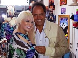 Carmen Barbieri y Scioli se reencontraron en un camarín