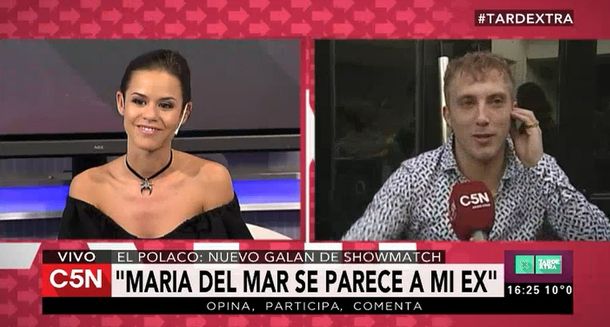 El Polaco conquistó a María del Mar en vivo: Sos muy linda, flaca