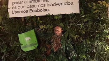 Sergio Bergman se disfrazó de árbol Sergio Bergman se disfrazó de árbol