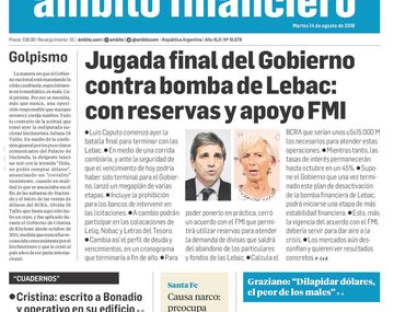 Tapas de diarios del martes 14 de agosto de 2018