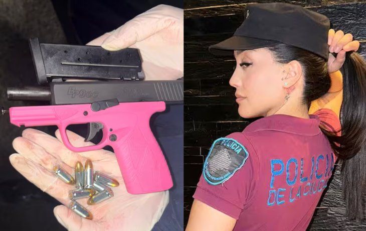 Detuvieron con drogas y armas en su poder a la expolicía que grabó contenido erótico con su uniforme puesto.