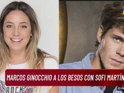 Marcos Ginocchio y Sofi Martínez, a los besos según Ángel De Brito
