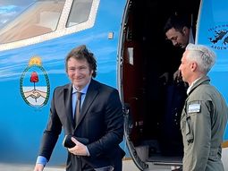 Javier Milei arribó a Río Gallegos en la previa de su visita a la Antártida