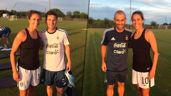 una campeona, con los subcampeones: visita de lujo a la seleccion en houston una campeona, con los subcampeones: visita de lujo a la seleccion en houston