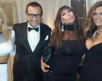 Moria Casán fue con nuevo novio al casamiento de Cirio e Insaurralde