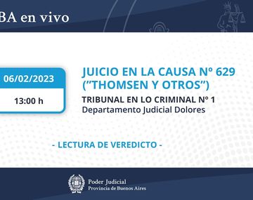 Histórico: mirá cómo fue la lectura del veredicto por el crimen de Báez Sosa