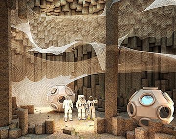 Las primeras casas de los humanos en Marte serían bajo tierra