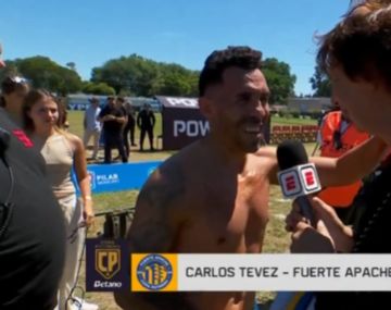 Tevez junto al Bambino Pons y un momento viral en la Copa Potrero