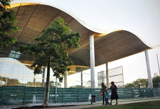 La estructura que será la nueva sede del gobierno. Gentileza: diario La Nación.