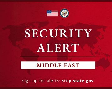 Alerta global de Estados Unidos: piden evitar viajes a Medio Oriente