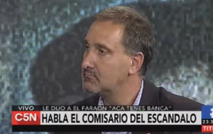 El ex comisario del audio con El Faraón, en C5N: Es solo un vecino