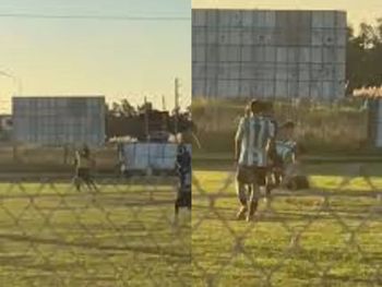 Rosario: un futbolista amateur noqueó a un árbitro, le fracturó el tabique y terminó detenido