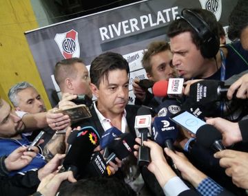 Marcelo Gallardo en conferencia de prensa