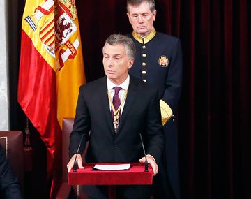 Mauricio Macri en el Parlamento español