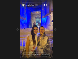Pampita lloró emocionada tras llegar caminando a Luján