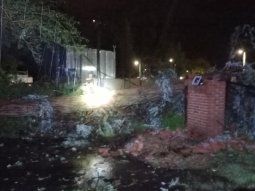 El fuerte temporal provocó destrozos en Escobar. El fuerte temporal provocó destrozos en Escobar.