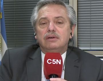 Alberto Fernández en C5N