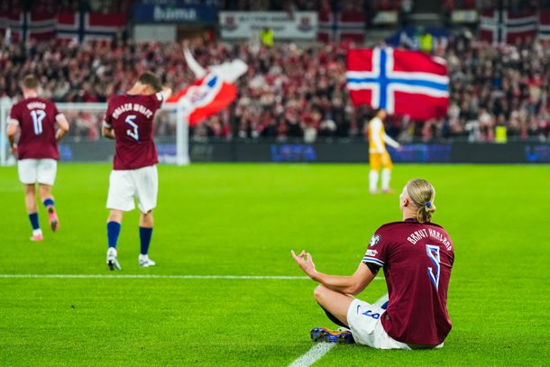 Histórico: Noruega venció 11-1 a Moldavia con cinco goles de Erling Haaland y sueña con el Mundial