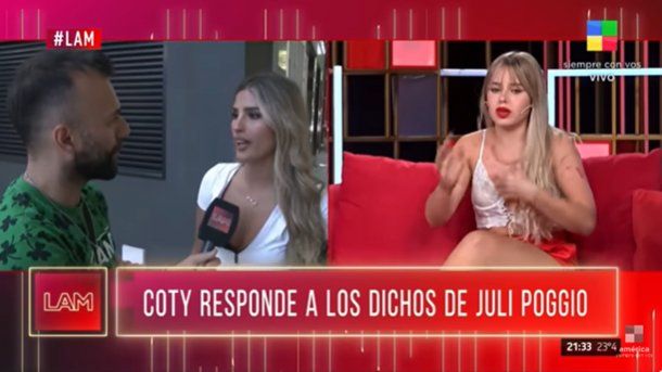 Julieta Poggio habló tras la eliminación de Coti Romero: No es gratis hablar mal de las personas”