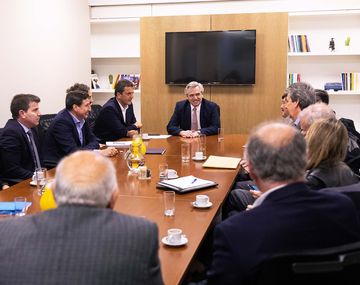 Con empresarios alimenticios