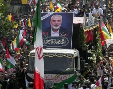 Funerales de Ismail Haniyeh en Teherán.