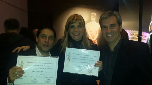 Los nominados de Radio 10 al Martín Fierro recibieron sus diplomas