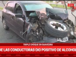 Choque en Saavedra: dos mujeres fueron trasladadas por politraumatismos