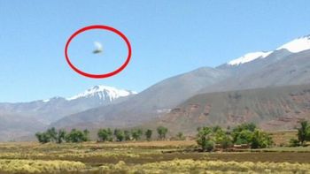 La imagen del ovni. Foto gentileza: El Tribuno de Salta