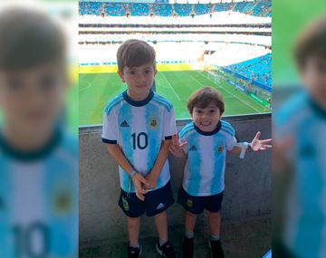 El detalle en una foto de los hijos de Messi que hizo reír a todos