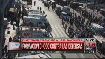 en vivo por c5n: el accidente de tren en la estacion de once en vivo por c5n: el accidente de tren en la estacion de once