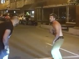 Un borracho peleó con un luchador de artes marciales mixtas Un borracho peleó con un luchador de artes marciales mixtas