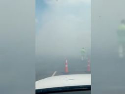 Un incendio de pastizales provocó un choque múltiple en la ruta 11