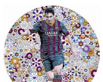 Subastarán dos cuadros que tiene a Lionel Messi como protagonista