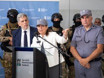 Patricia Bullrich durante la inauguración de la cárcel en Santa Fe