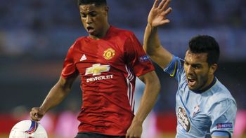 El argentino Gustavo Cabral ante el inglés Rashford El argentino Gustavo Cabral ante el inglés Rashford