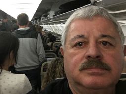 El periodista también tuvo problemas con su vuelo El periodista también tuvo problemas con su vuelo
