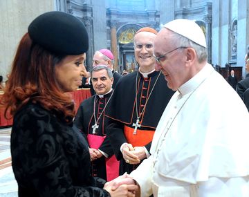 El Papa le envió una carta a Cristina por el 25 de Mayo