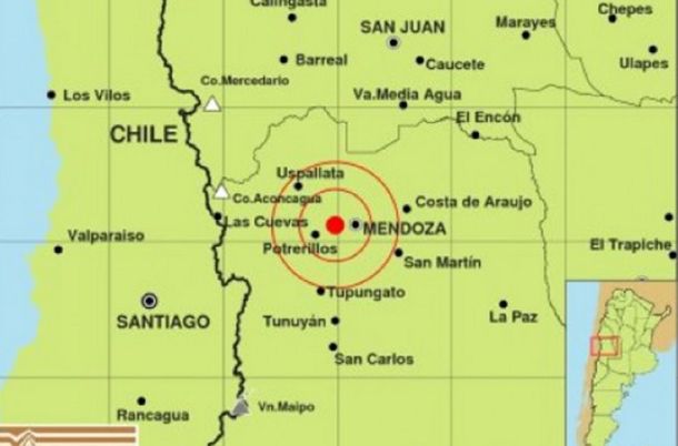 Otro sismo afectó a la provincia de Mendoza