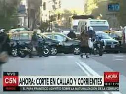 Levantan el corte en Callao y Av. Córdoba